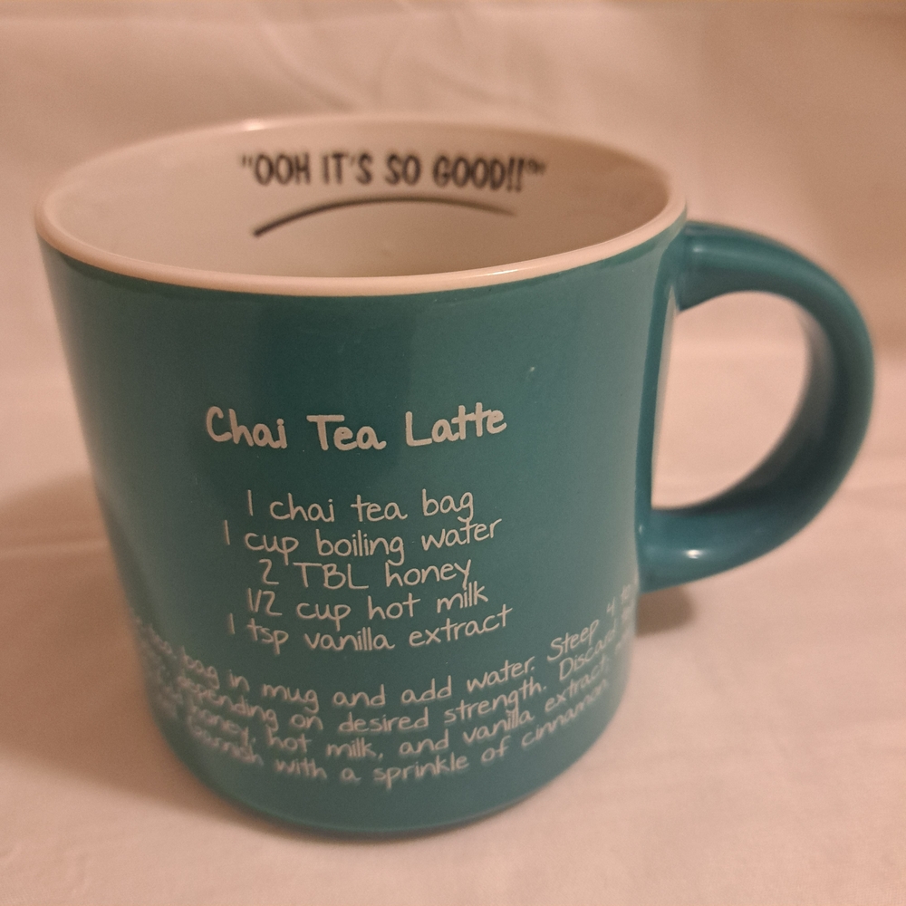 Vintage Mr Food Test Kitchen Chai Recipe Mug "Ooh It's So Good!" 1979